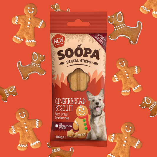 SOOPA - Gingerbread Dental Sticks mit Ingwer & Cranberry