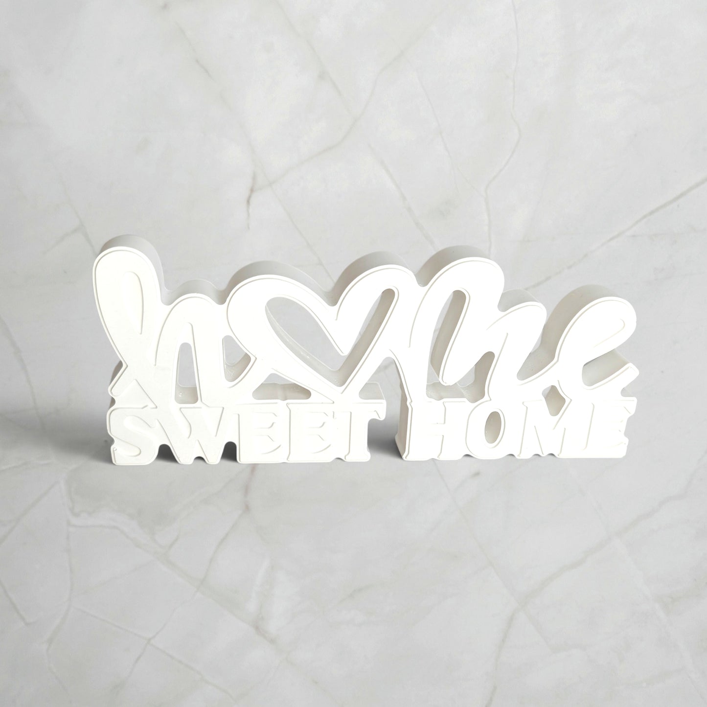 Home Sweet Home aus Gießkeramik