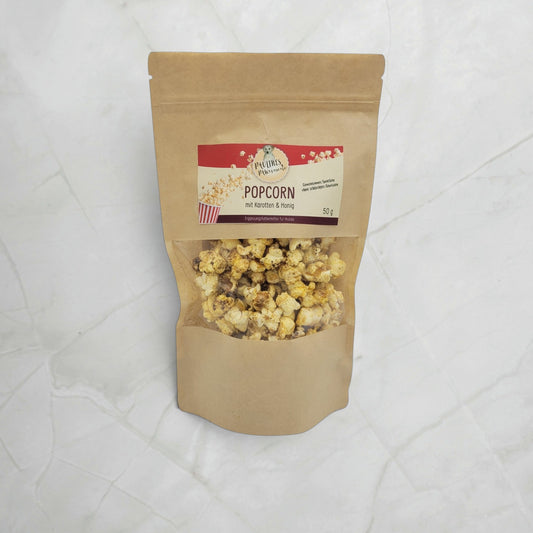 Popcorn für Hunde mit Karotten & Honig