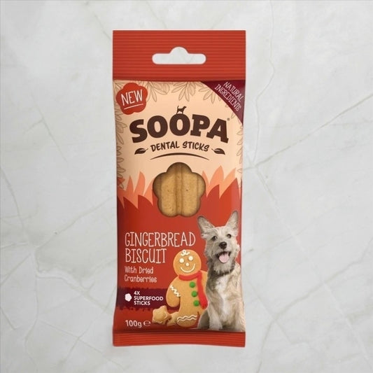SOOPA - Gingerbread Dental Sticks mit Ingwer & Cranberry